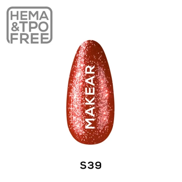 S39 Gel Glitter Color UV&LED Makear 8ml